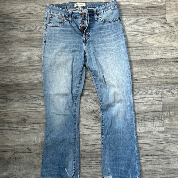 Madewell Denim - Madewell Cali Demi-Boot Jenas Button Front